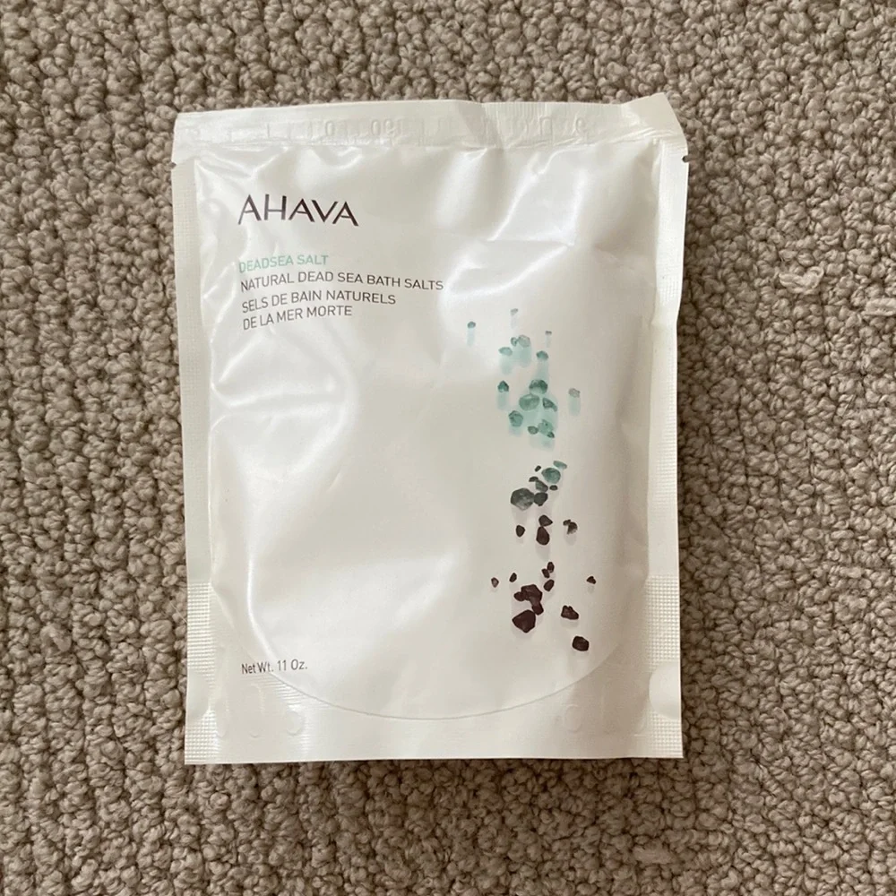 NEW AHAVA Dead Sea Bath Salts 11 Oz Full Size Soothe Skin Muscles Rejuvenate NIB